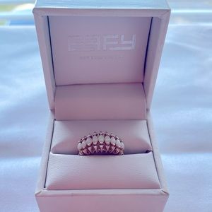 Effy Aurora 14K Yellow Gold Opal and Diamond Ring.